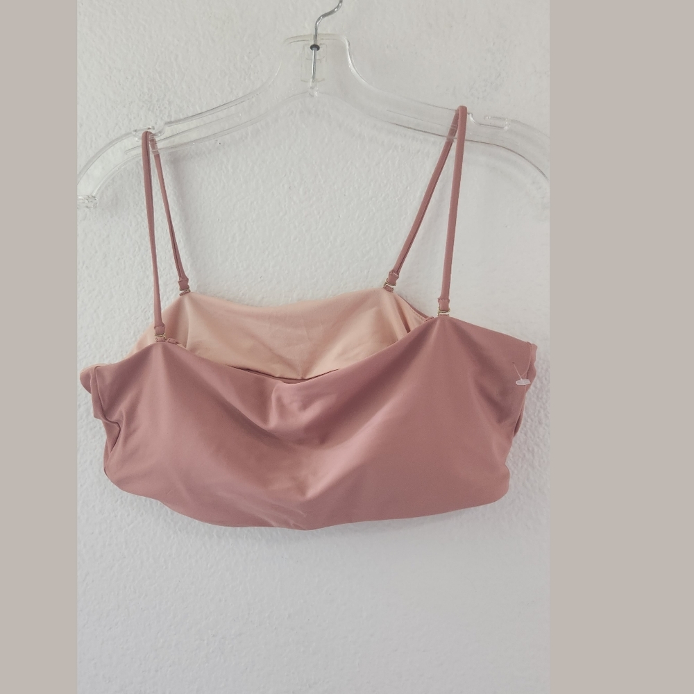 Madewell NWT Second Wave Spaghetti Straps Bandeau Bikini Top
